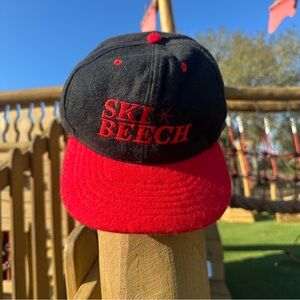 VTG Ski Country Imports Ski Beech Hat Wool Blend Snapback Sports 6 Panel Adults